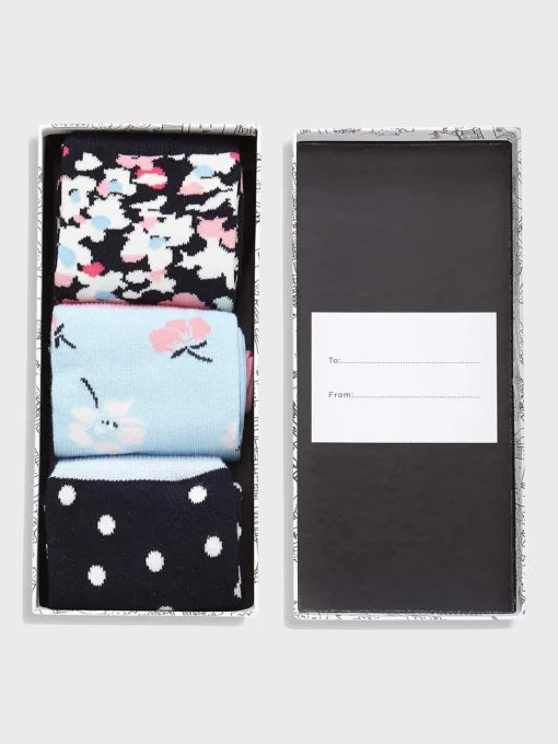 Best Hobbs Floral Sock Set Blue Multi