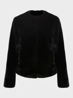 Best Hobbs Florence Fur Coat Black