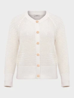 Best Sale Hobbs Florentina Cotton Cardigan Ivory