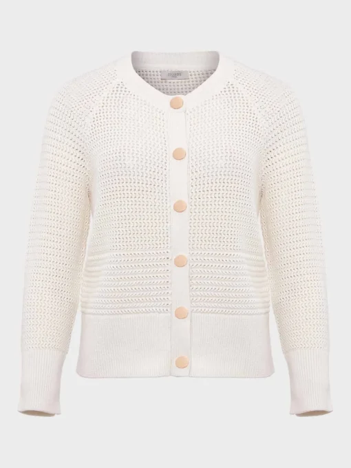Best Sale Hobbs Florentina Cotton Cardigan Ivory