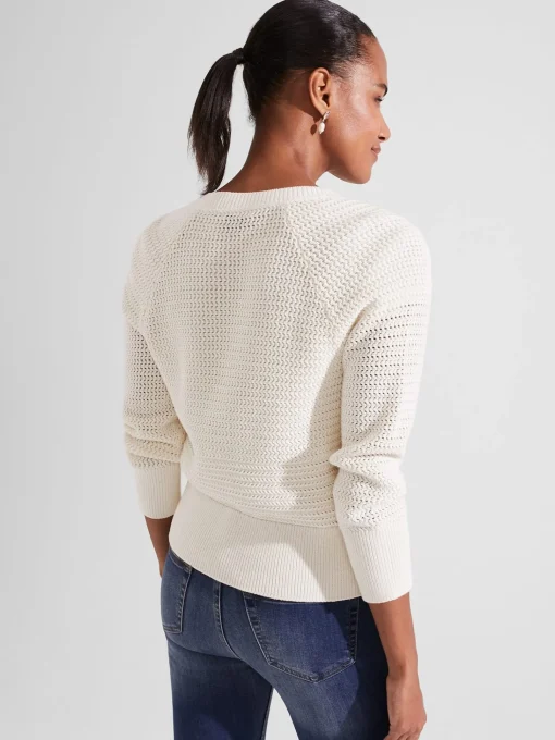 Best Sale Hobbs Florentina Cotton Cardigan Ivory