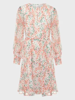 New Hobbs Frances Dress Ivory Multi