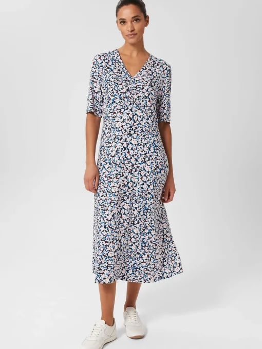 Flash Sale Hobbs Frankie Dress Navy Multi