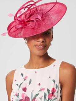 New Hobbs Freya Fascinator Bright Pink