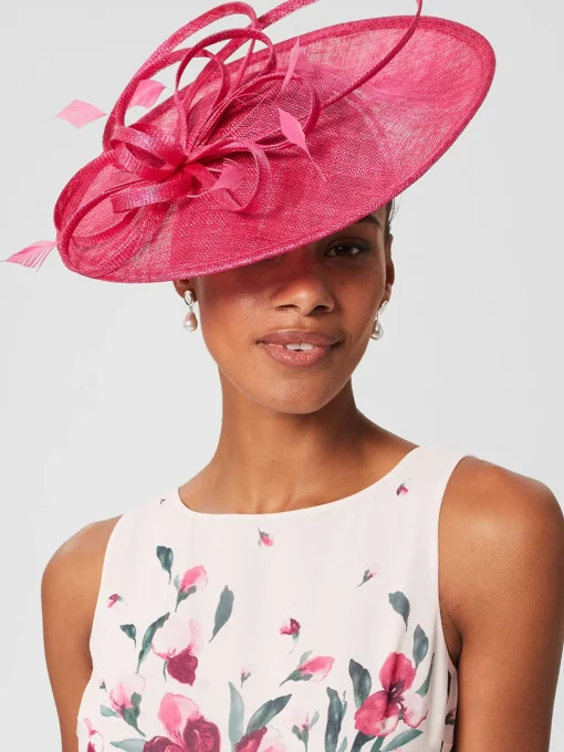 New Hobbs Freya Fascinator Bright Pink