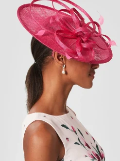 New Hobbs Freya Fascinator Bright Pink