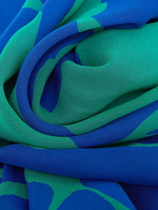 New Hobbs Freya Fit And Flare Dress Blue Green