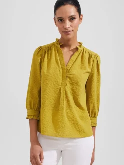 New Hobbs Gabriella Blouse Light Olive