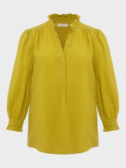 New Hobbs Gabriella Blouse Light Olive