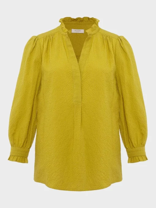 New Hobbs Gabriella Blouse Light Olive