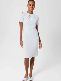 Shop Hobbs Gabrielle Shift Dress Pale Blue