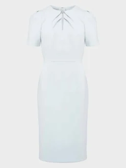 Shop Hobbs Gabrielle Shift Dress Pale Blue