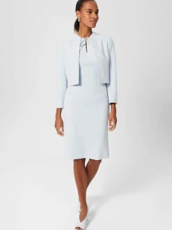 Shop Hobbs Gabrielle Shift Dress Pale Blue