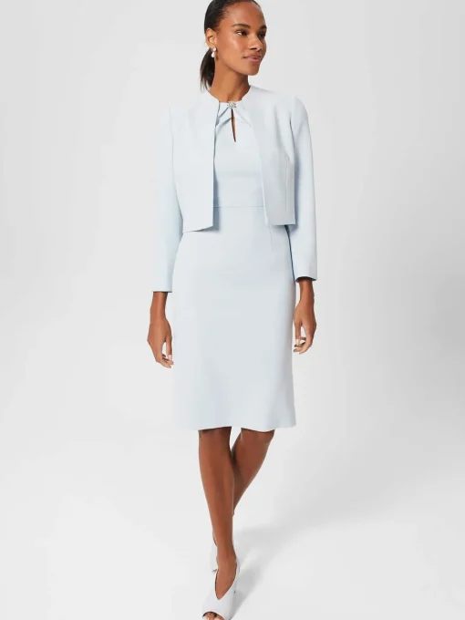 Shop Hobbs Gabrielle Shift Dress Pale Blue