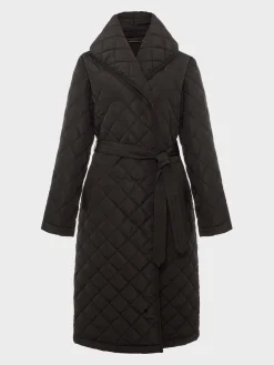 Store Hobbs Gaby Quilted Coat Black