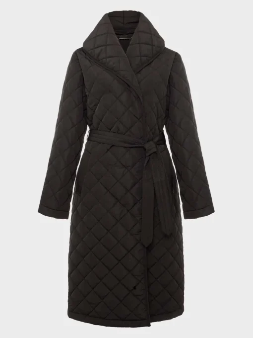 Store Hobbs Gaby Quilted Coat Black