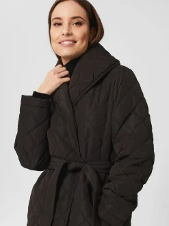 Store Hobbs Gaby Quilted Coat Black