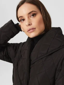 Store Hobbs Gaby Quilted Coat Black