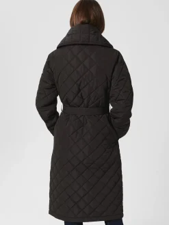 Store Hobbs Gaby Quilted Coat Black