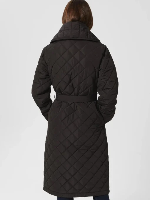 Store Hobbs Gaby Quilted Coat Black