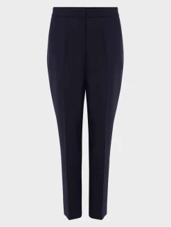 Shop Hobbs Gael Wool Blend Trousers Navy