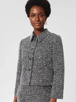 Shop Hobbs Gina Jacket Navy Ivory