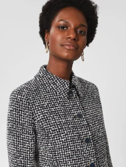 Shop Hobbs Gina Jacket Navy Ivory