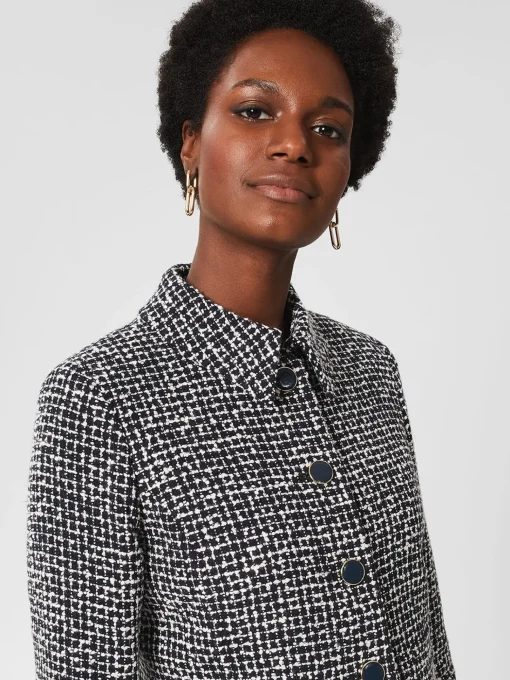 Shop Hobbs Gina Jacket Navy Ivory