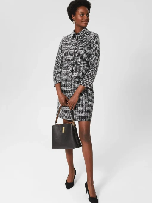 Shop Hobbs Gina Jacket Navy Ivory