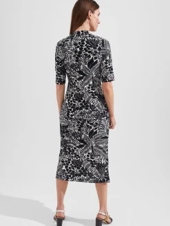 Fashion Hobbs Hatty Jersey Dress Navy Ivory
