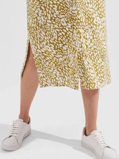 Fashion Hobbs Hatty Jersey Dress Mid Olive Ivory