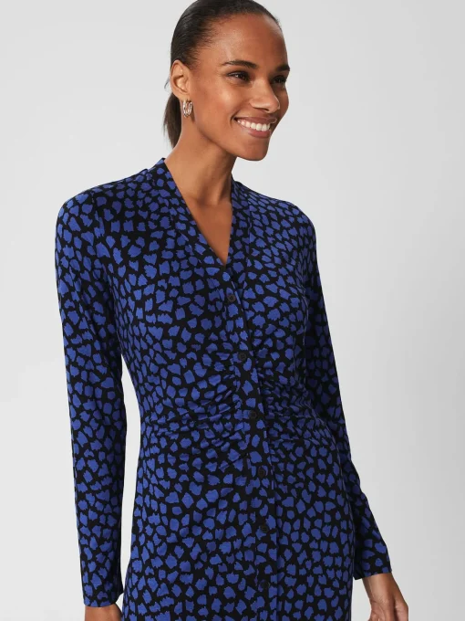 Cheap Hobbs Hatty Jersey Dress Black Blue