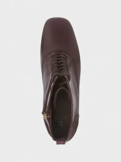 Sale Hobbs Issy Lace Up Boot Dark Plum