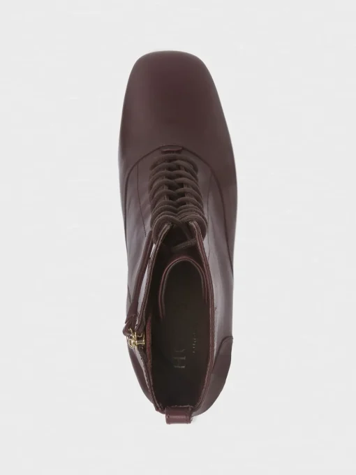Sale Hobbs Issy Lace Up Boot Dark Plum