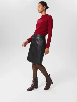 Sale Hobbs Issy Lace Up Boot Dark Plum