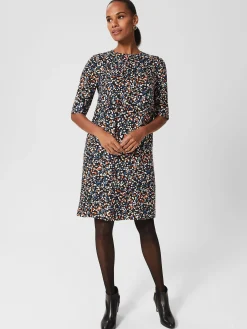Cheap Hobbs Iza Tunic Dress Black Multi