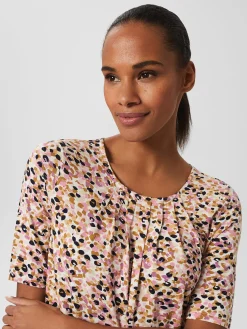 Clearance Hobbs Jacqueline Print Top Ivory Multi
