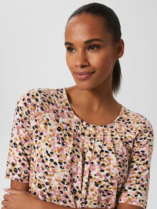 Clearance Hobbs Jacqueline Print Top Ivory Multi
