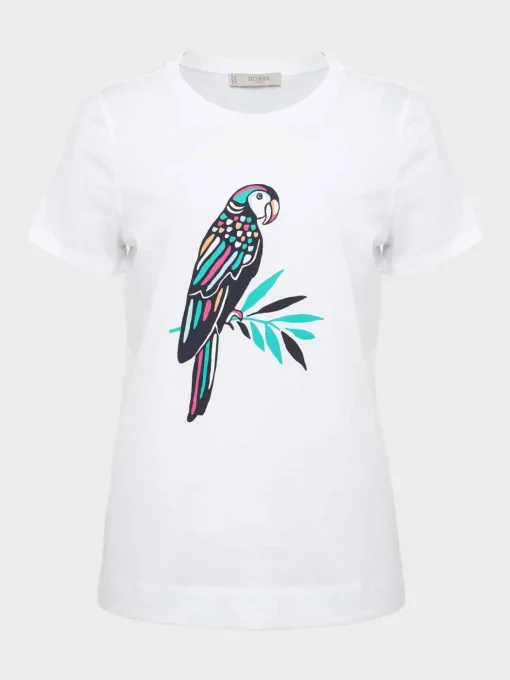 Fashion Hobbs Jamie Printed T-Shirt White Blue