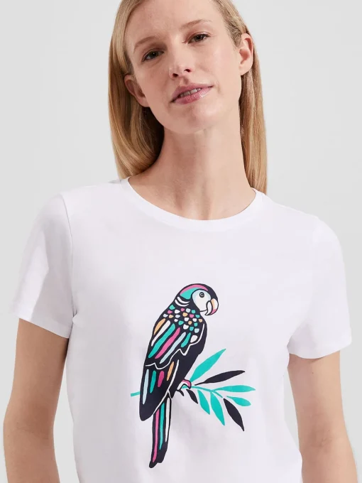 Fashion Hobbs Jamie Printed T-Shirt White Blue