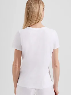 Fashion Hobbs Jamie Printed T-Shirt White Blue