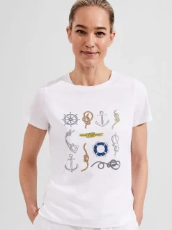 Hot Hobbs Jamie Printed T-Shirt White Multi