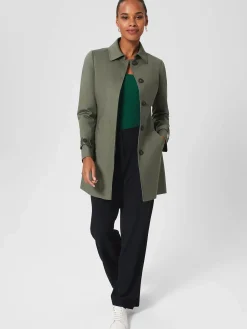 Hot Hobbs Jane Trench Orchard Green