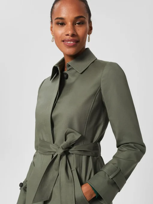 Hot Hobbs Jane Trench Orchard Green