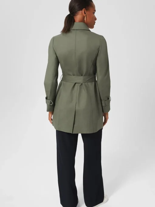 Hot Hobbs Jane Trench Orchard Green