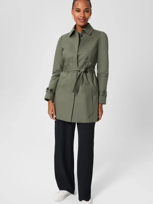 Hot Hobbs Jane Trench Orchard Green