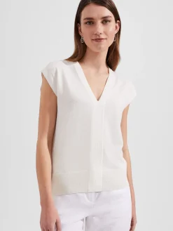 Sale Hobbs Jayde Knitted Top Ivory