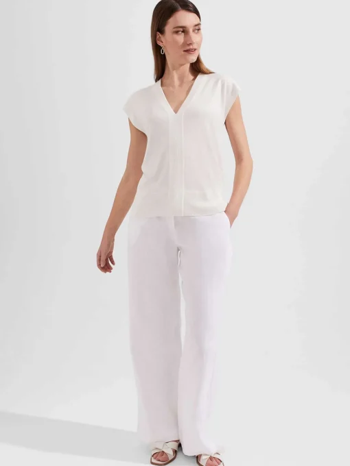 Sale Hobbs Jayde Knitted Top Ivory