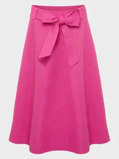 New Hobbs Jeanette Skirt Deep Fuchsia