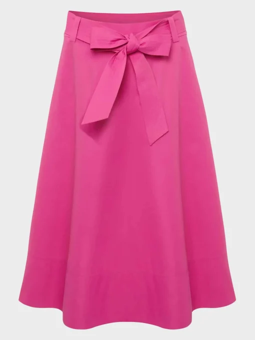 New Hobbs Jeanette Skirt Deep Fuchsia